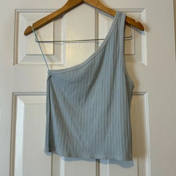 American Eagle One Shoulder Crop Tank Top 0318 🎆 - Picture 1 of 3